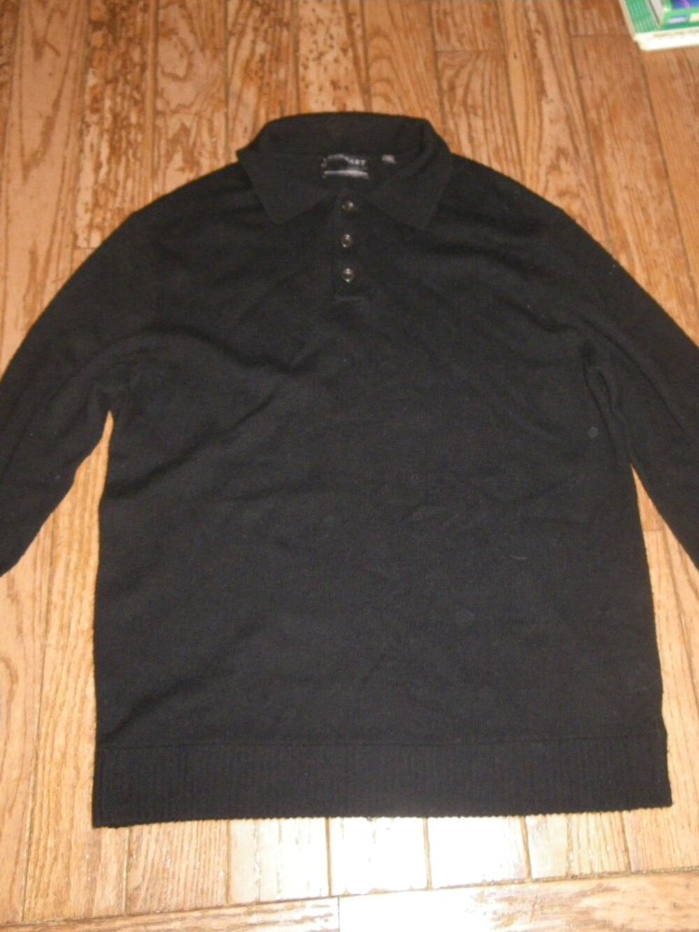 Unisex Wool & Cashmere Blend Collared Sweater